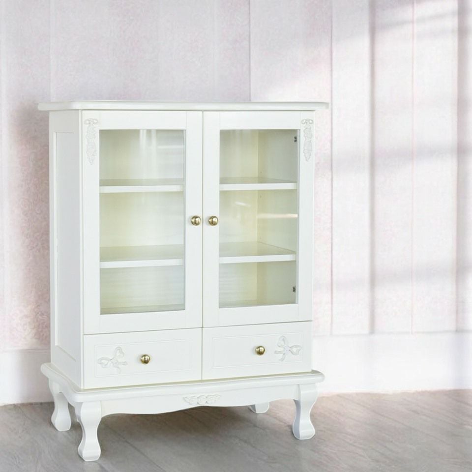 スノーホワイト プリンセス ミニキャビネット 幅65cm 画像1