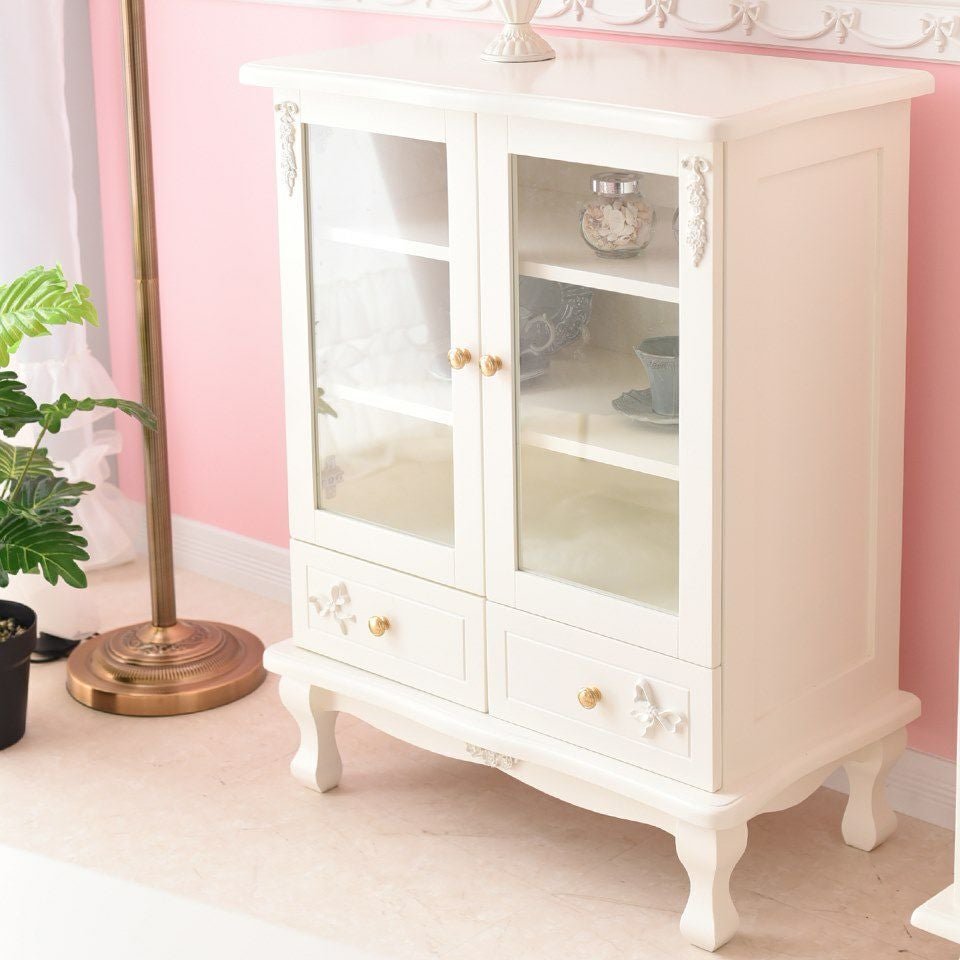 スノーホワイト プリンセス ミニキャビネット 幅65cm 画像4