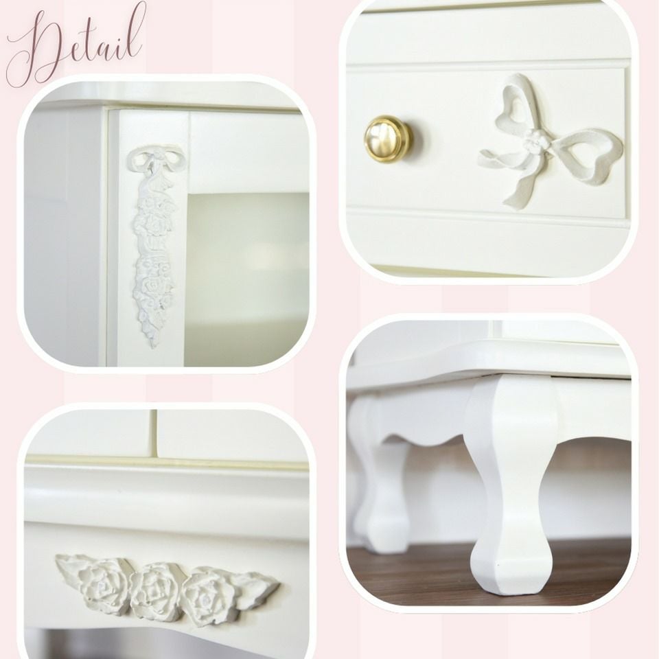 スノーホワイト プリンセス ミニキャビネット 幅65cm 画像11