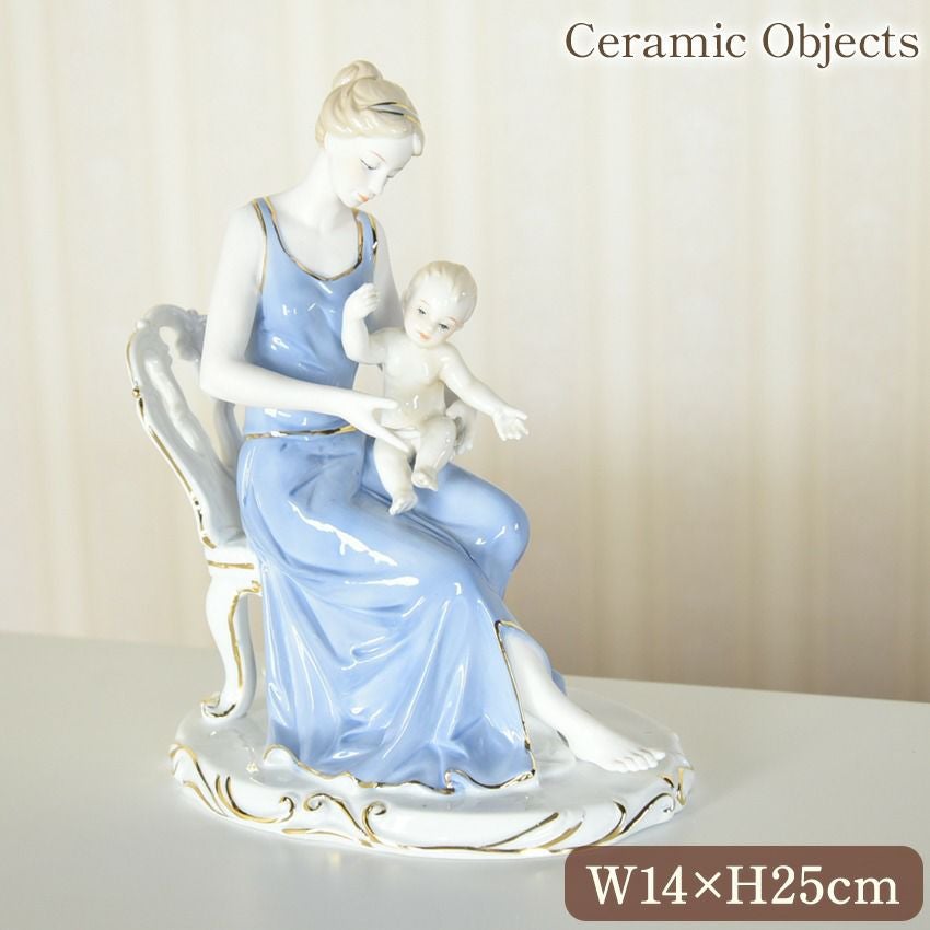 BEBE【ITALY】馬車ベンハー　ロココ調　西洋美術品　置物　オブジェ アンティーク スペイン調 陶器 オブジェ(置物) Baby 高さ25cm | ロココ