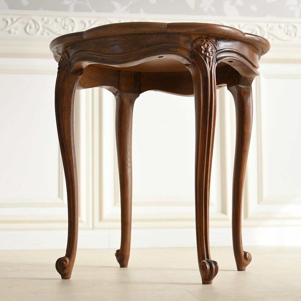 アンティーク調 サイドテーブル 英国調 コーヒーテーブル オーク材 高級 画像3