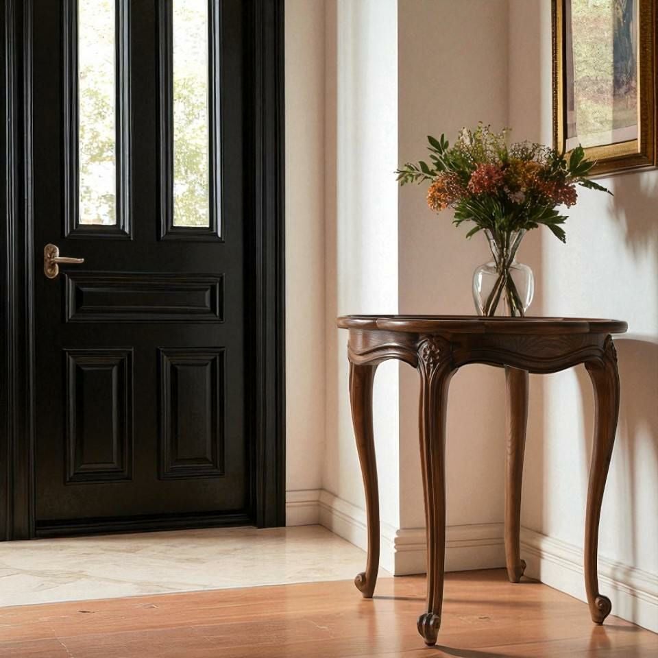 アンティーク調 サイドテーブル 英国調 コーヒーテーブル オーク材 高級 画像9