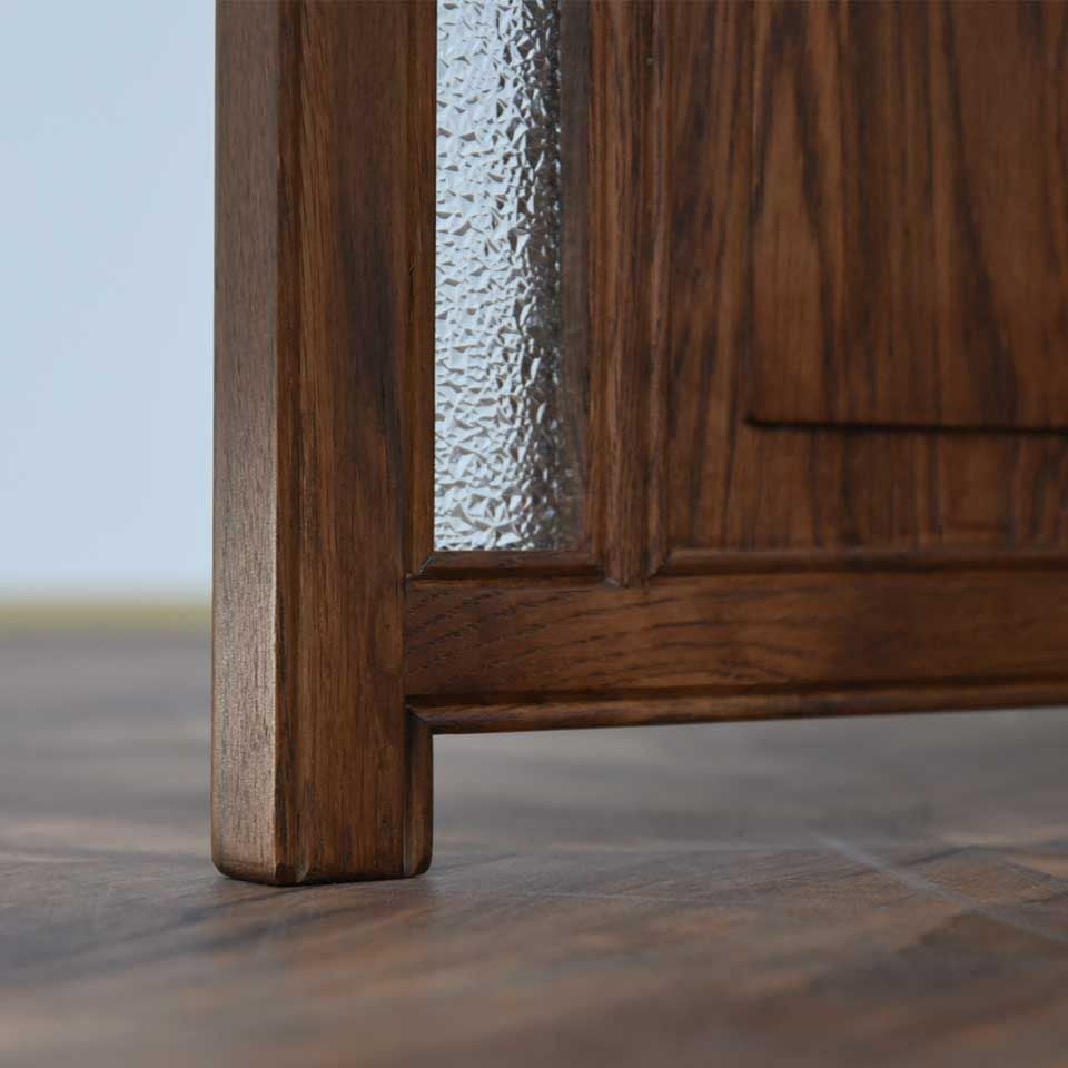 アンティーク調 スクリーン 英国調 パーティション 間仕切り オーク材 高級 画像15