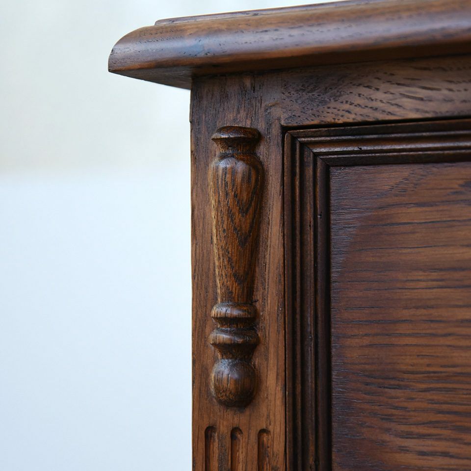 アンティーク調 3段チェスト 英国調 たんす 収納家具 オーク材 高級 画像14