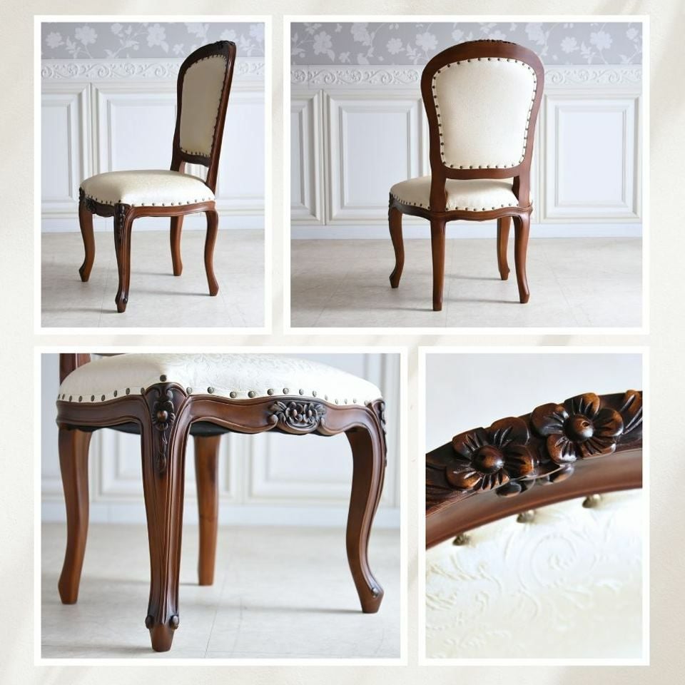 アンリヴェルデ ダイニングセット5P 4人掛け ブラウン アイボリー 幅145cm 画像11