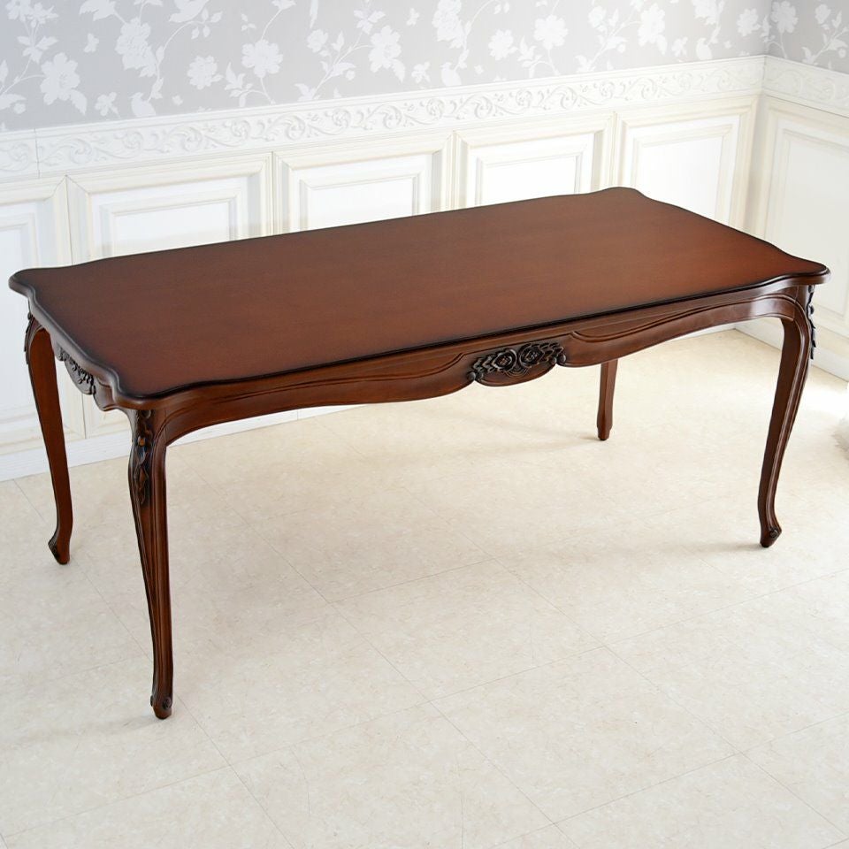 アンリヴェルデ ダイニングセット7P 6人掛け ブラウン ハンドルチェア 幅175cm 画像6