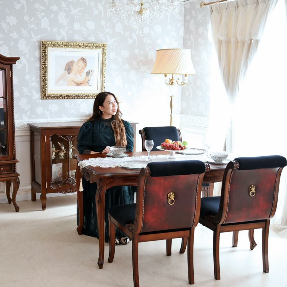 アンリヴェルデ ダイニングセット5P 4人掛け ブラウン ハンドルチェア 幅145cm 画像14