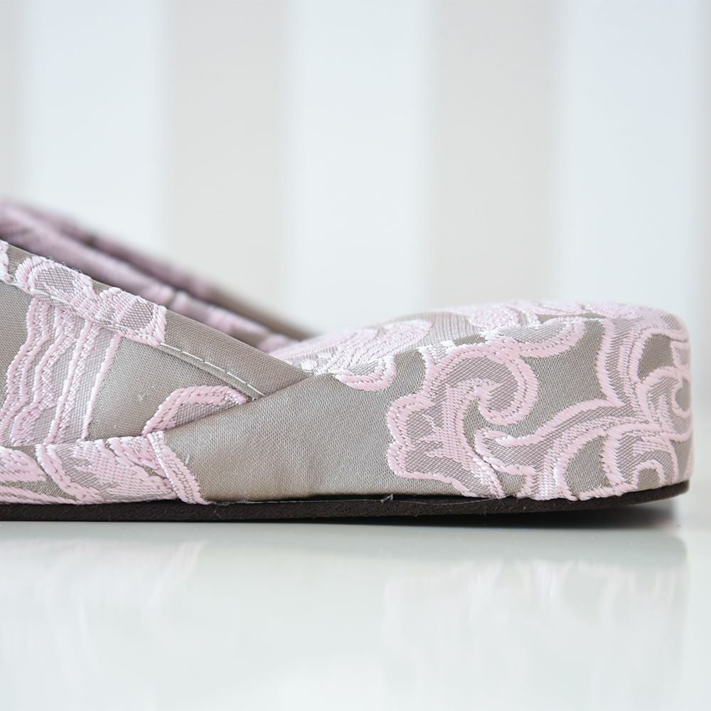 アクアフラワー オペラピンク スリッパ(4cmヒール) 画像7