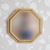 イタリア製 八角ミラー ゴールド 幅46cm 画像2