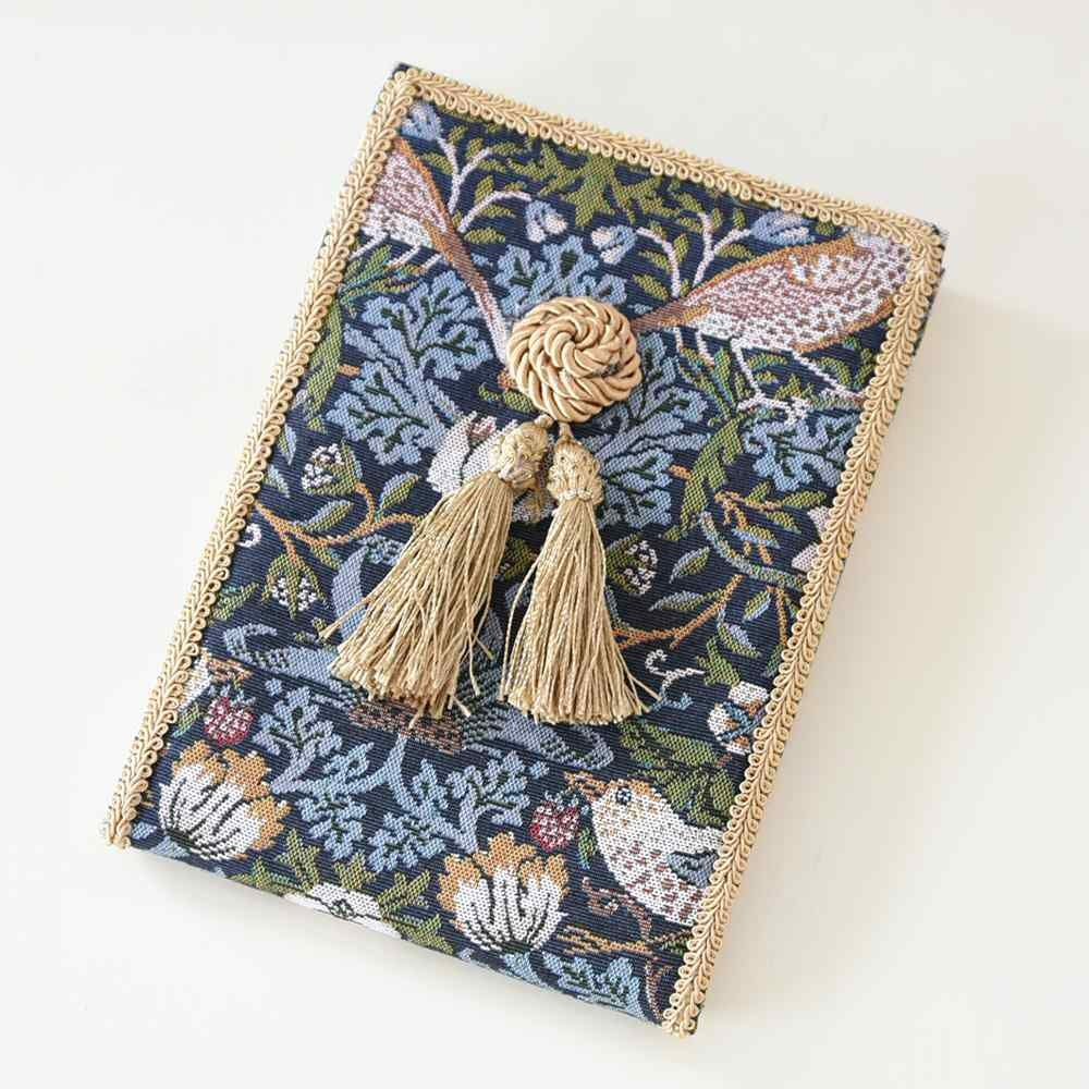 アクアフラワー バード＆ストロベリー 卓上 スタンドミラー ブルー 幅14.5cm 画像5