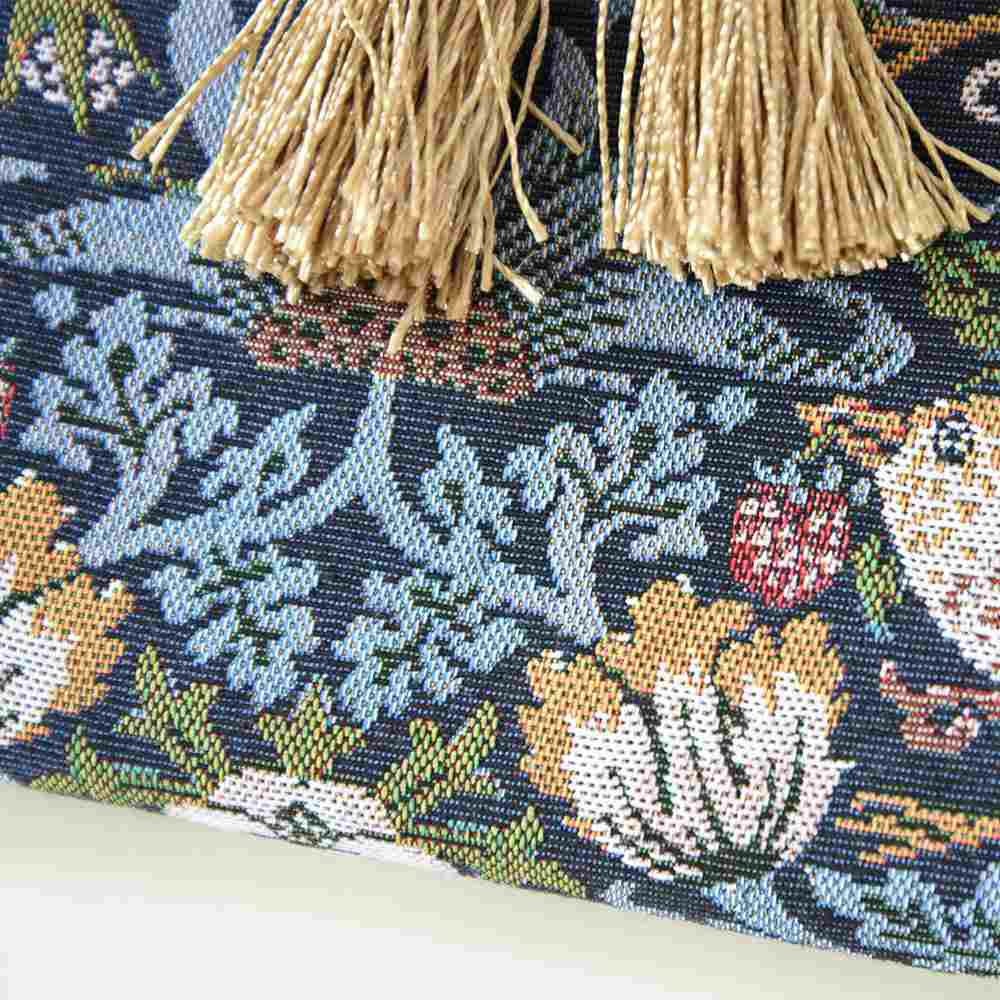 アクアフラワー バード＆ストロベリー 卓上 スタンドミラー ブルー 幅14.5cm 画像9