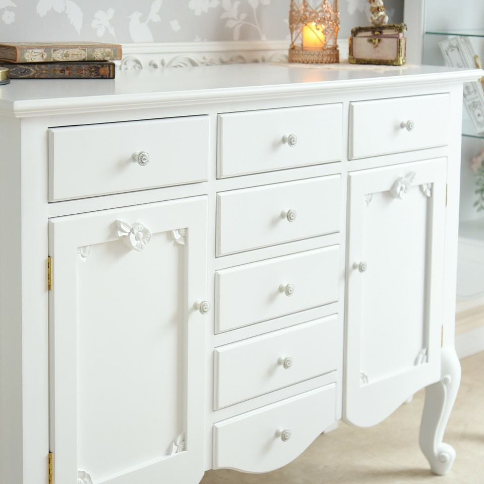 フィレンツェ サイドボード ホワイト 幅120cm 画像4