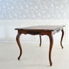 英国調 クイーンアン様式 ダイニングテーブル ブラウン 幅140cm 画像12