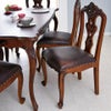英国調 クイーンアン ダイニングチェア ブラウン 猫脚 画像2