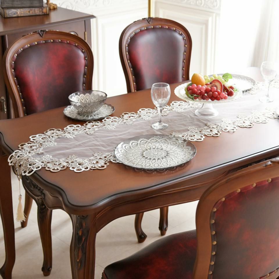 英国調 アンリヴェルデ ダイニングチェア ワインレッド 猫脚 画像4