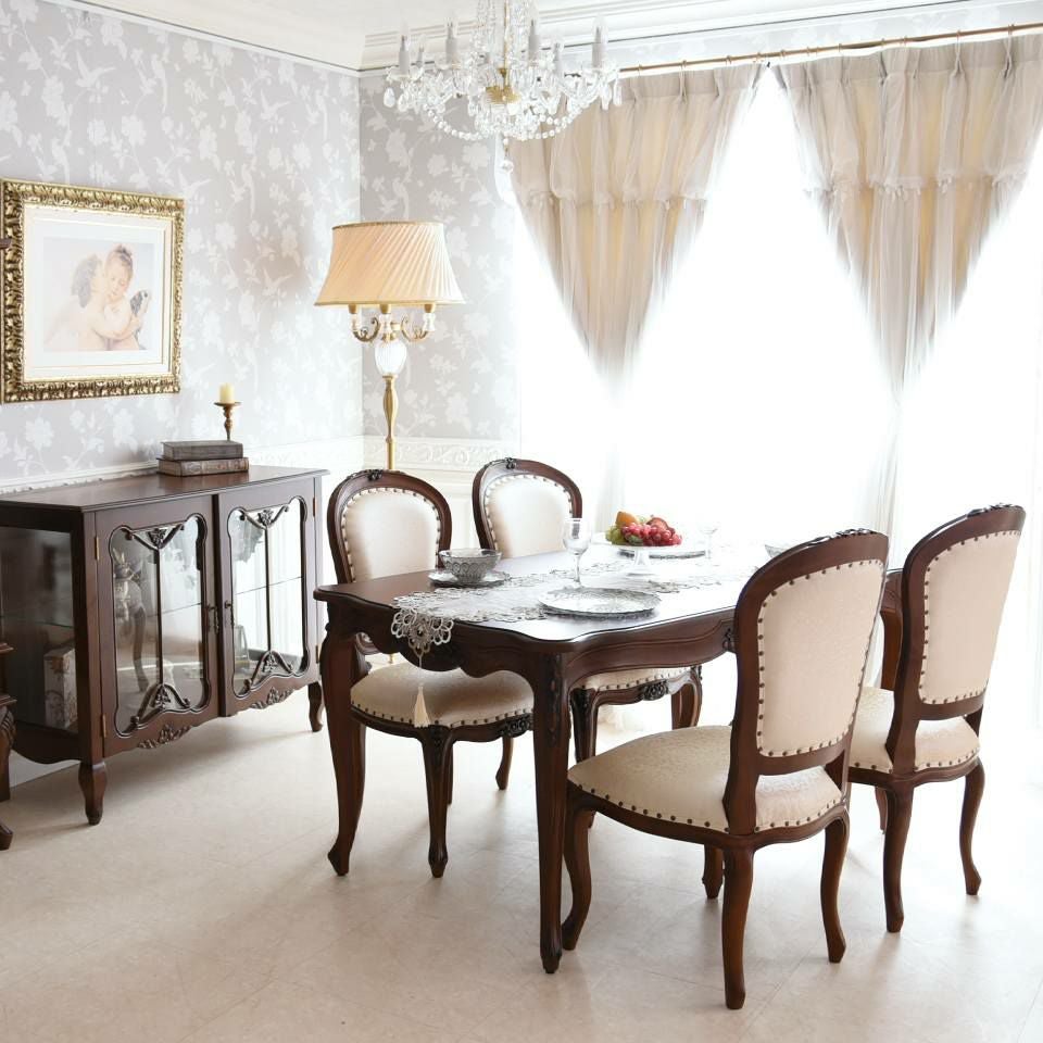 英国調 アンリヴェルデ ダイニングチェア ブラウン 猫脚 画像11