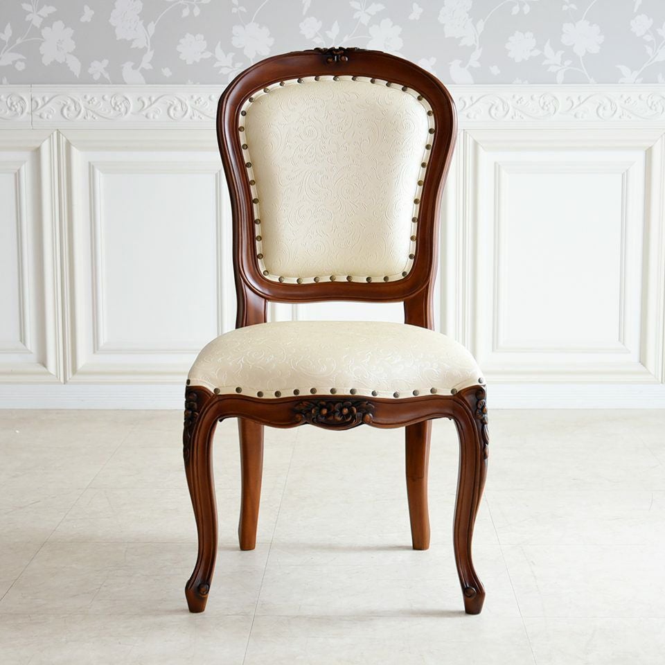 英国調 アンリヴェルデ ダイニングチェア ブラウン 猫脚 画像15