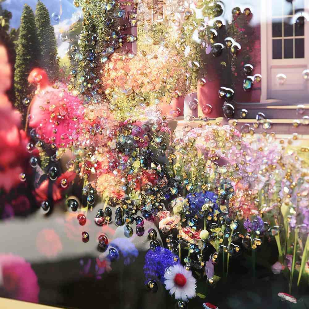 クリスタルアート 「ガーデン オブ ブリス」 80×60cm 画像6