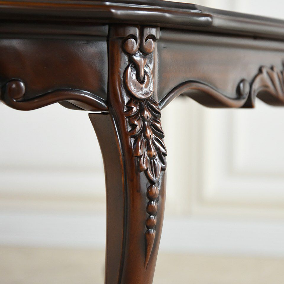 アンティーク調 センターテーブル 幅105cm マホガニー材 クラシック家具 画像11