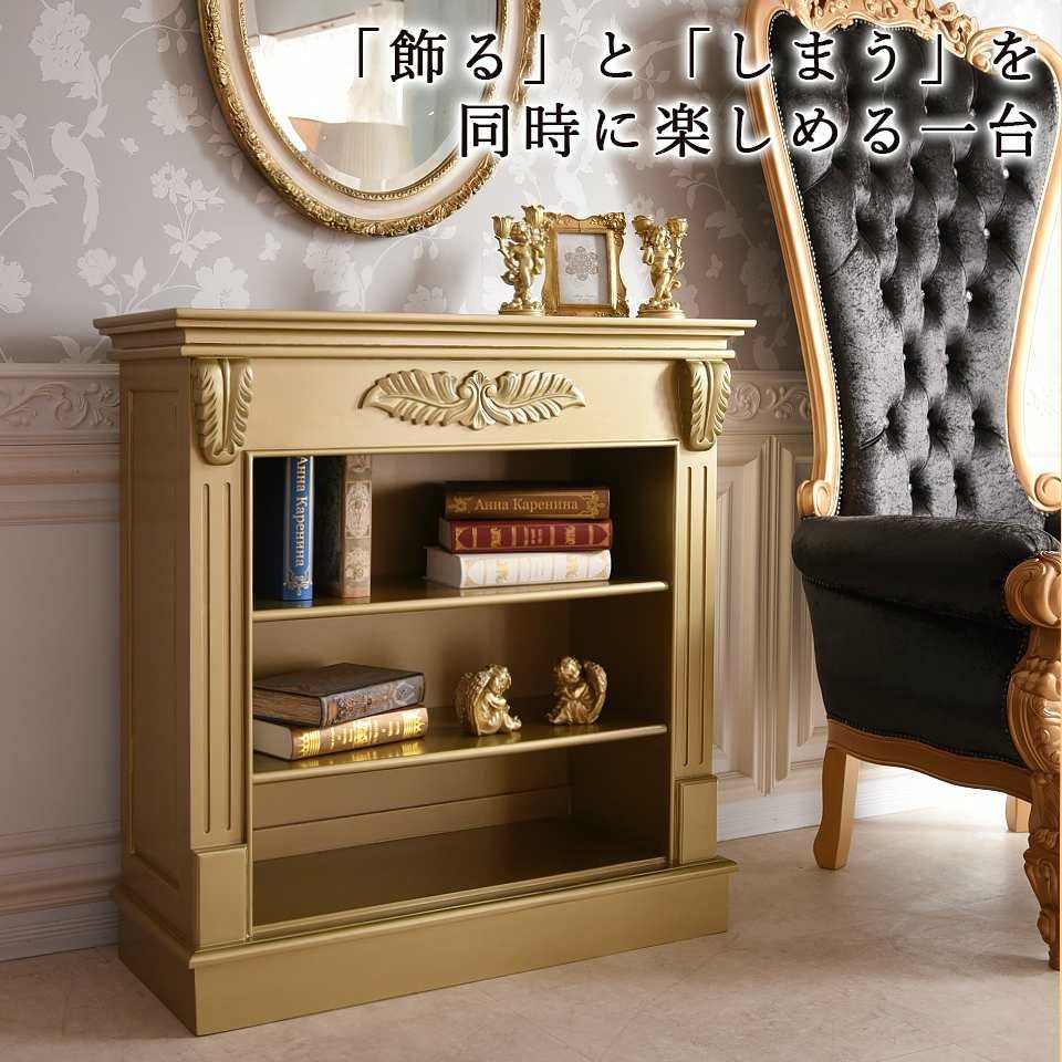 King＆Queen ロココ ゴールド 王宮のマントルピース 幅100cm 画像1