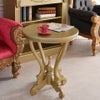 King＆Queen ロココ ゴールド 王宮のサイドテーブル 直径60cm 画像1