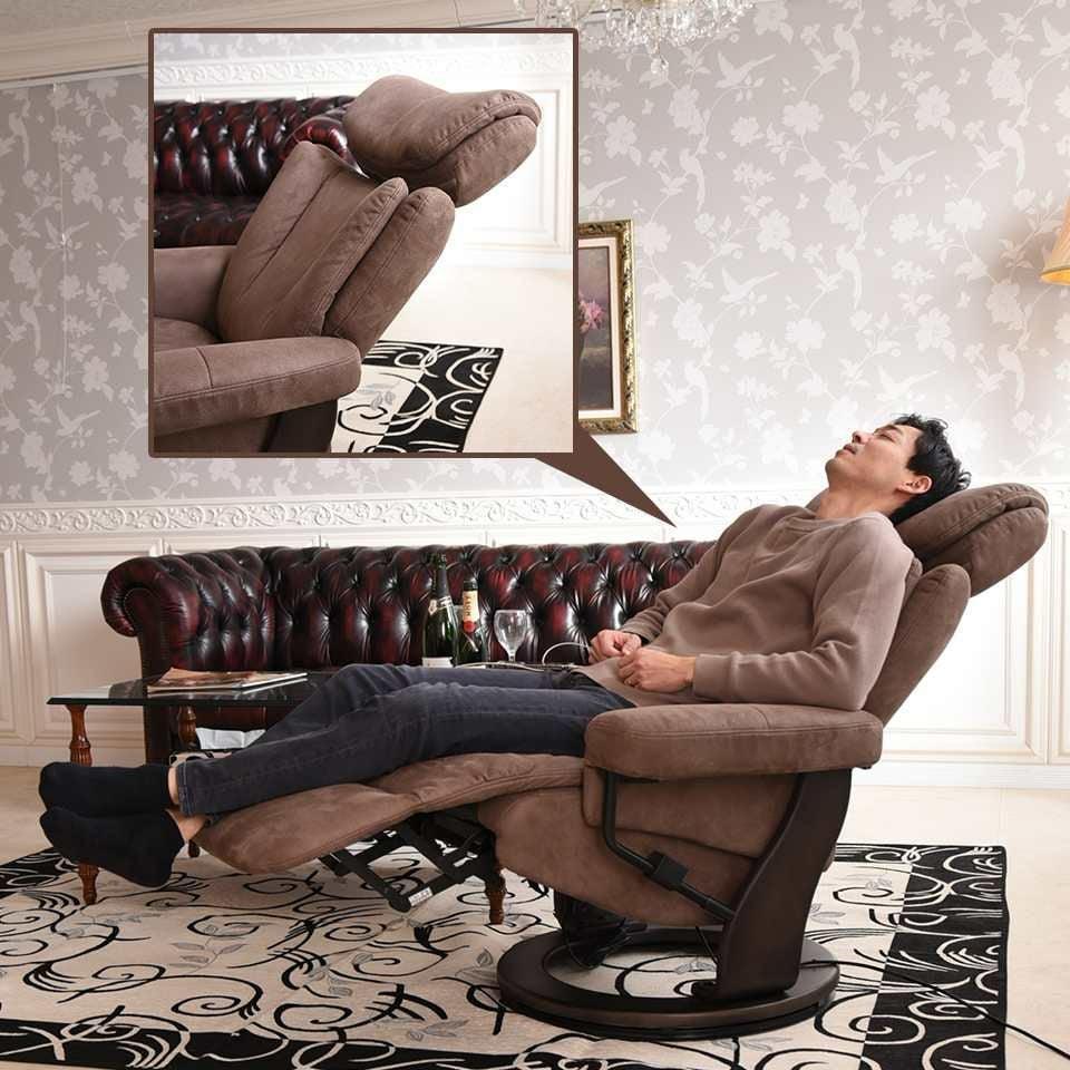 ホワイトチャペル パーソナルチェア 電動 ブラウン 画像5