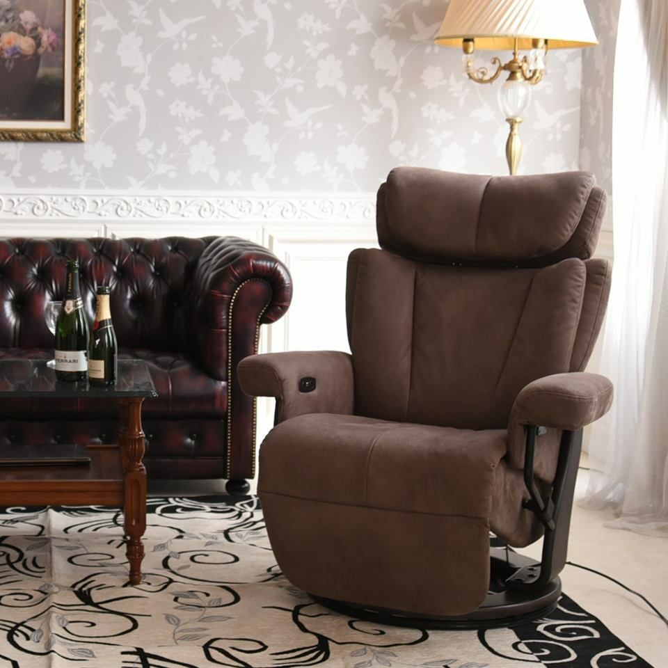 ホワイトチャペル パーソナルチェア 電動 ブラウン 画像14