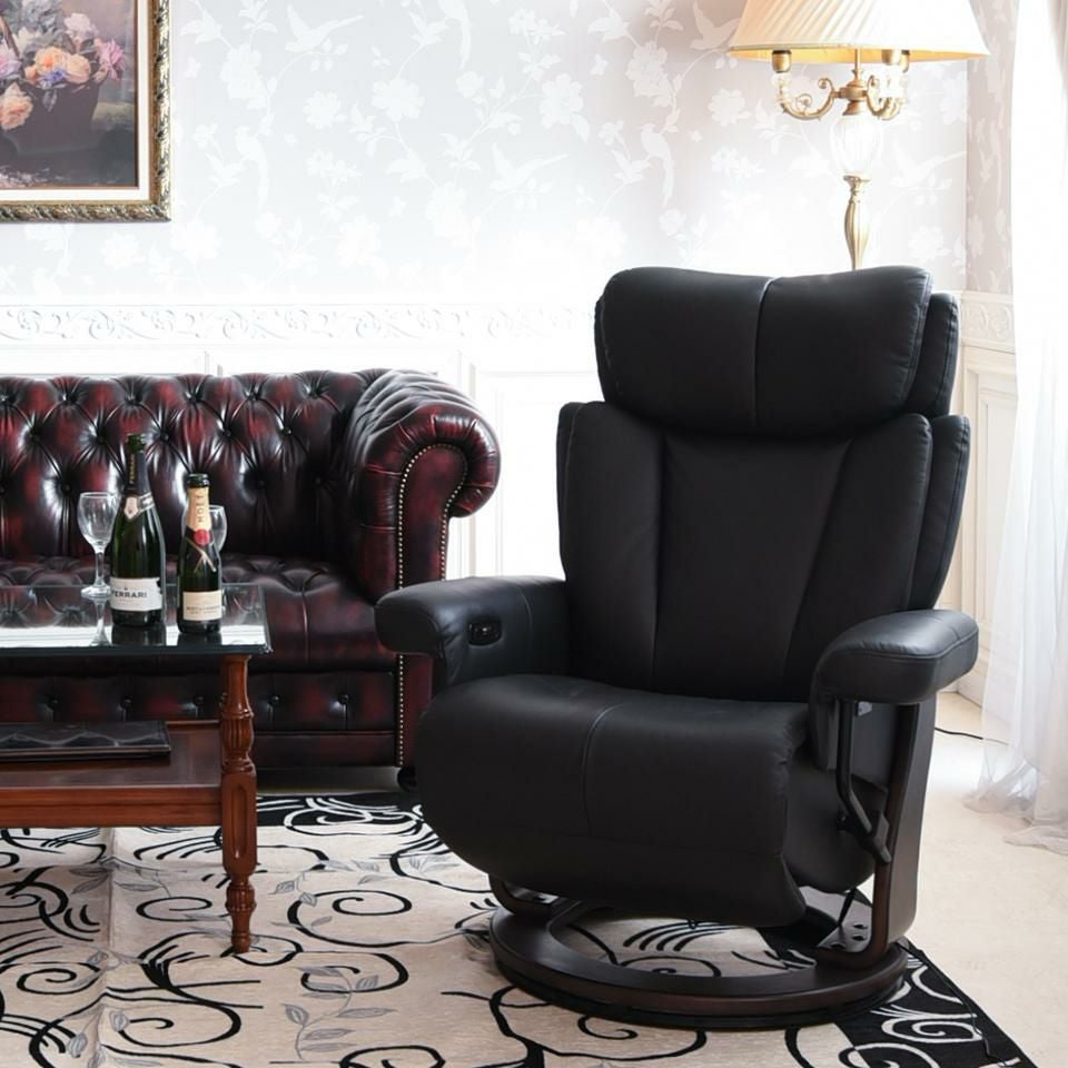 ホワイトチャペル パーソナルチェア 電動 本革ブラック 画像14