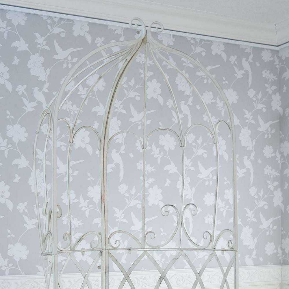 ガーデン ファンタジー ファニチャー アイアン ハーフムーンドームS ベンチ付 幅68cm 画像5