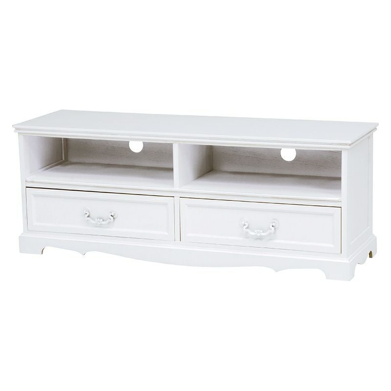 ヨーロピアン テレビ台 アンティーク調 ハンドル ホワイト 幅110cm 画像10