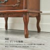 イタリアン フィオーレ 猫脚 チェスト 3段 ブラウン 幅52cm 画像8