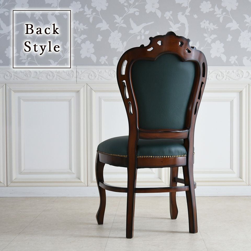 マリナカッシーリ ダイニングチェア 合皮 グリーン 幅48cm 画像10