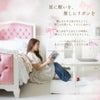 姫系シングルベッド ピンク 白家具 ロココ調 画像3