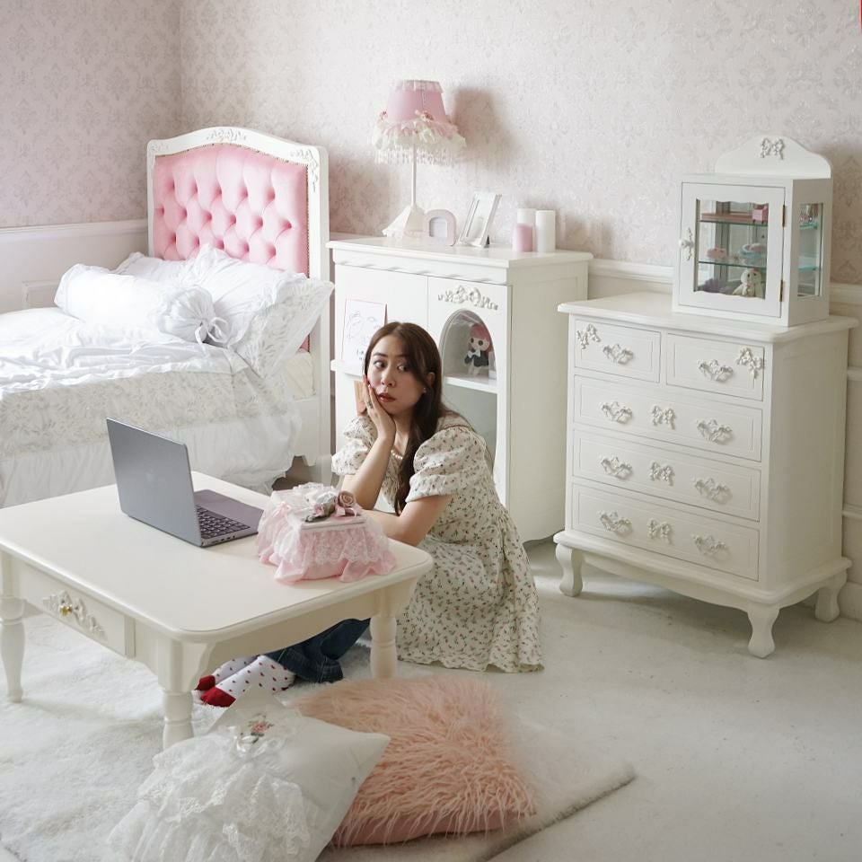 姫系キャビネット 推し活収納 ロココ調チェスト 画像19