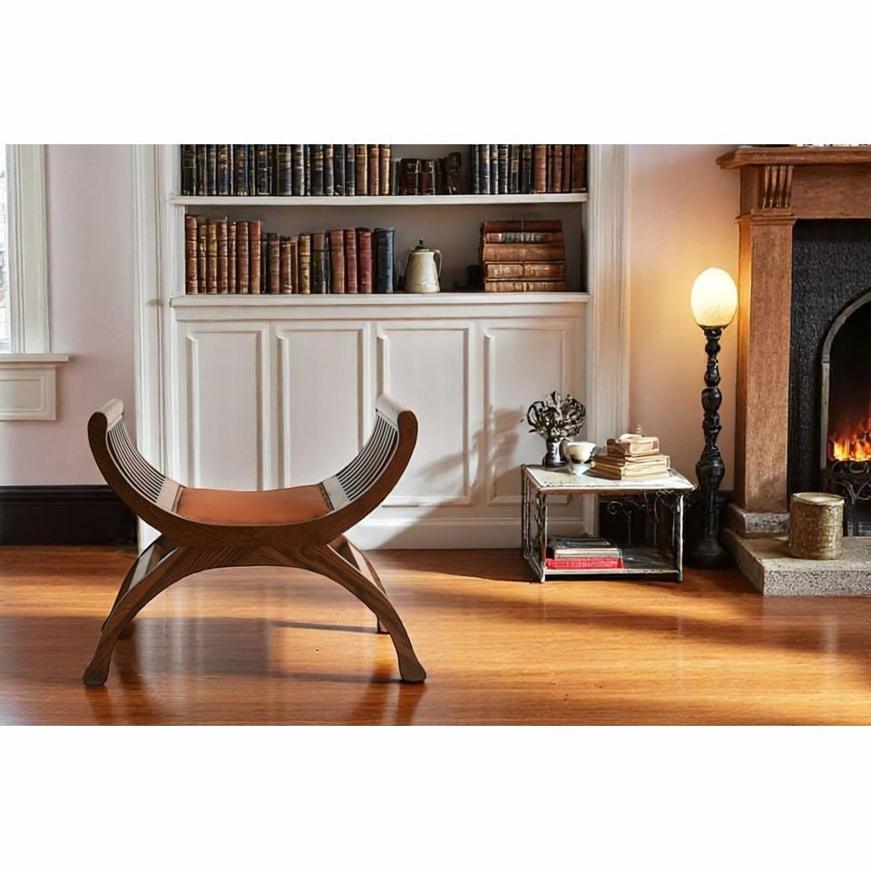 アンティーク調 スツール 英国調 足置き オーク材 玄関椅子 高級 画像7