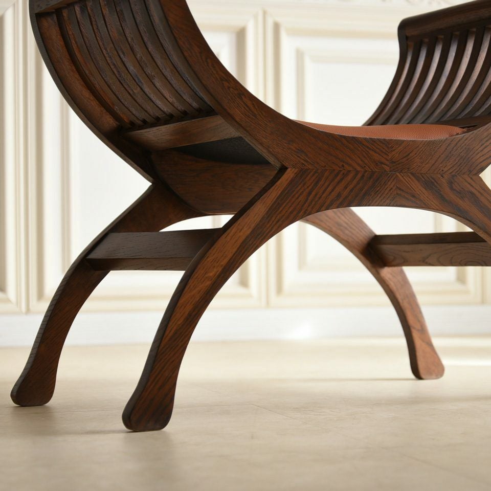 アンティーク調 スツール 英国調 足置き オーク材 玄関椅子 高級 画像11