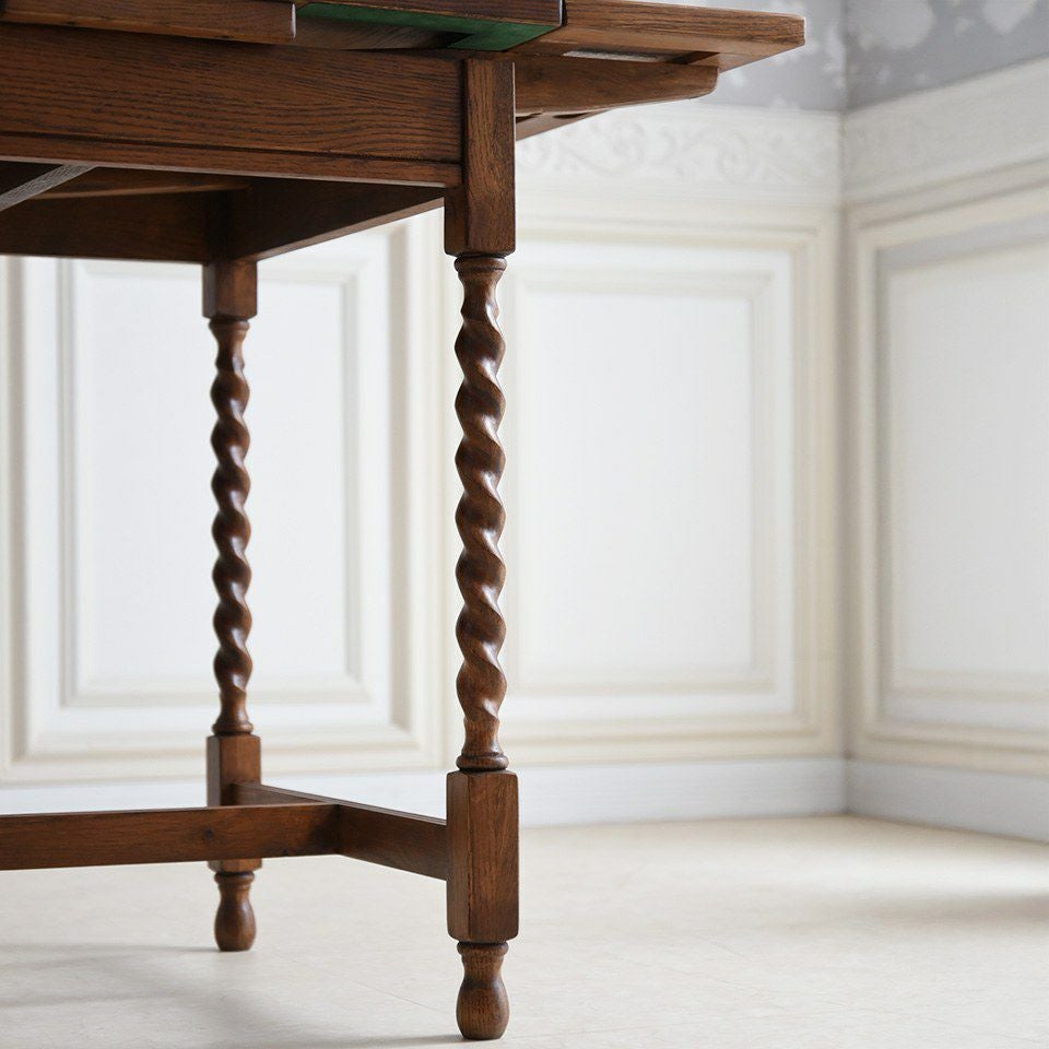 アンティーク調 伸長式 テーブル 英国調 ダイニングテーブル オーク材 高級 画像5