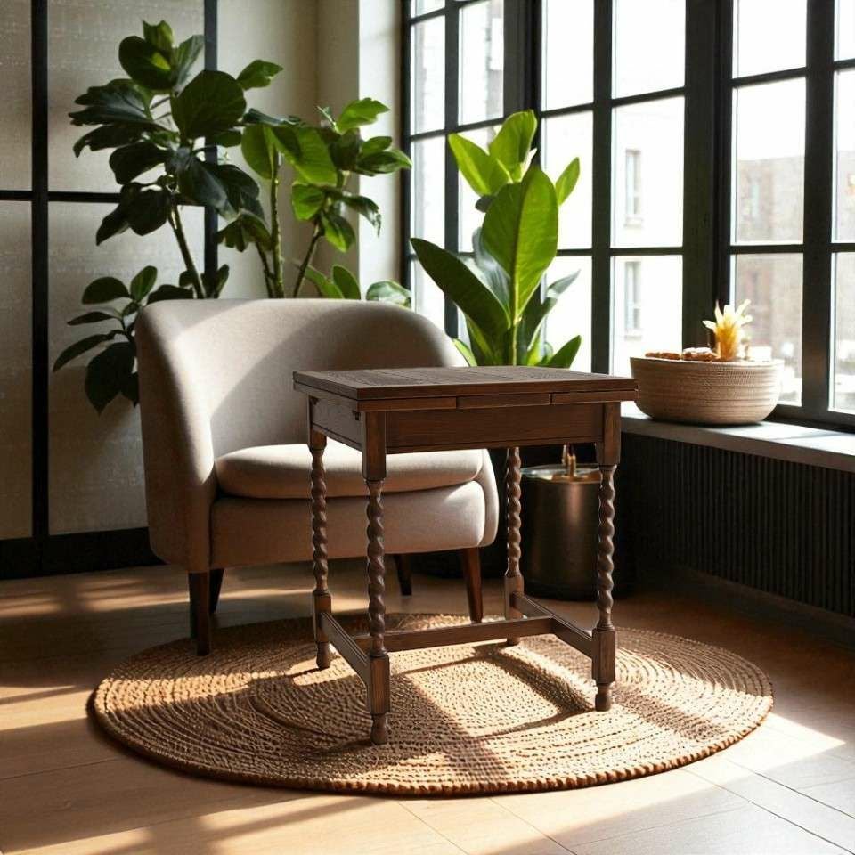 アンティーク調 伸長式 テーブル 英国調 ダイニングテーブル オーク材 高級 画像7