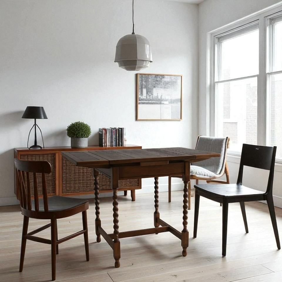 アンティーク調 伸長式 テーブル 英国調 ダイニングテーブル オーク材 高級 画像10