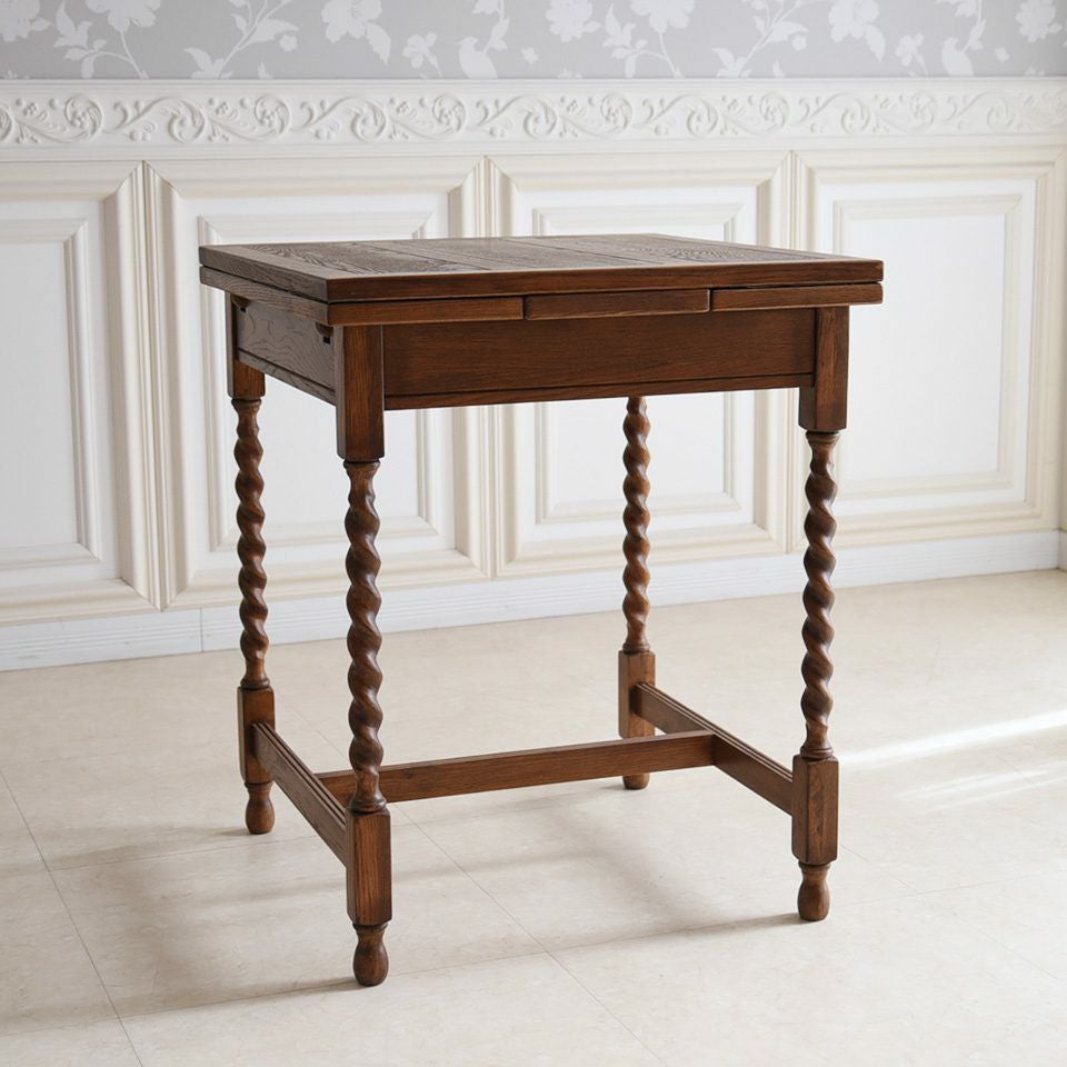 アンティーク調 伸長式 テーブル 英国調 ダイニングテーブル オーク材 高級 画像12