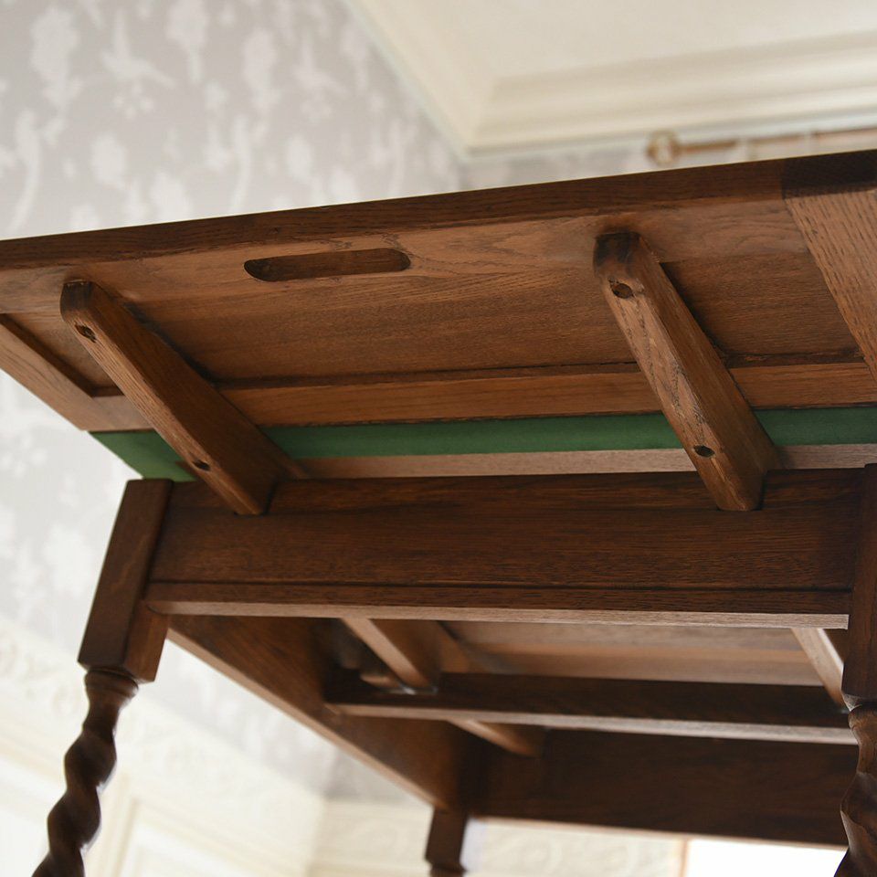 アンティーク調 伸長式 テーブル 英国調 ダイニングテーブル オーク材 高級 画像16