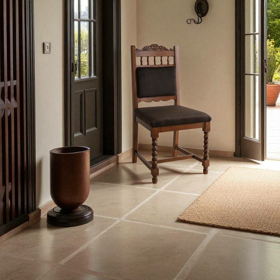 アンティーク調 ダイニングチェア 英国調 椅子 オーク材 高級 画像4