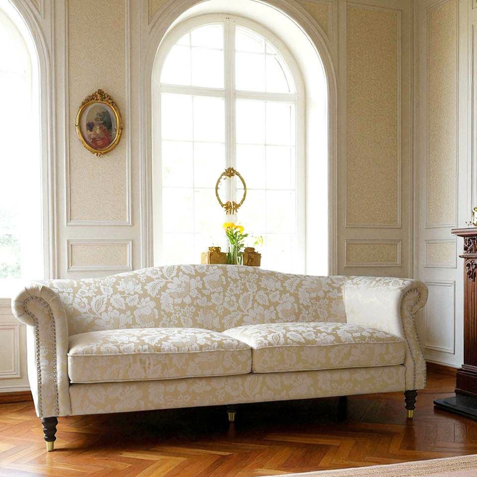 ヨーロピアン クラシック ロココ調 3人掛けソファ 3Pソファ 画像2