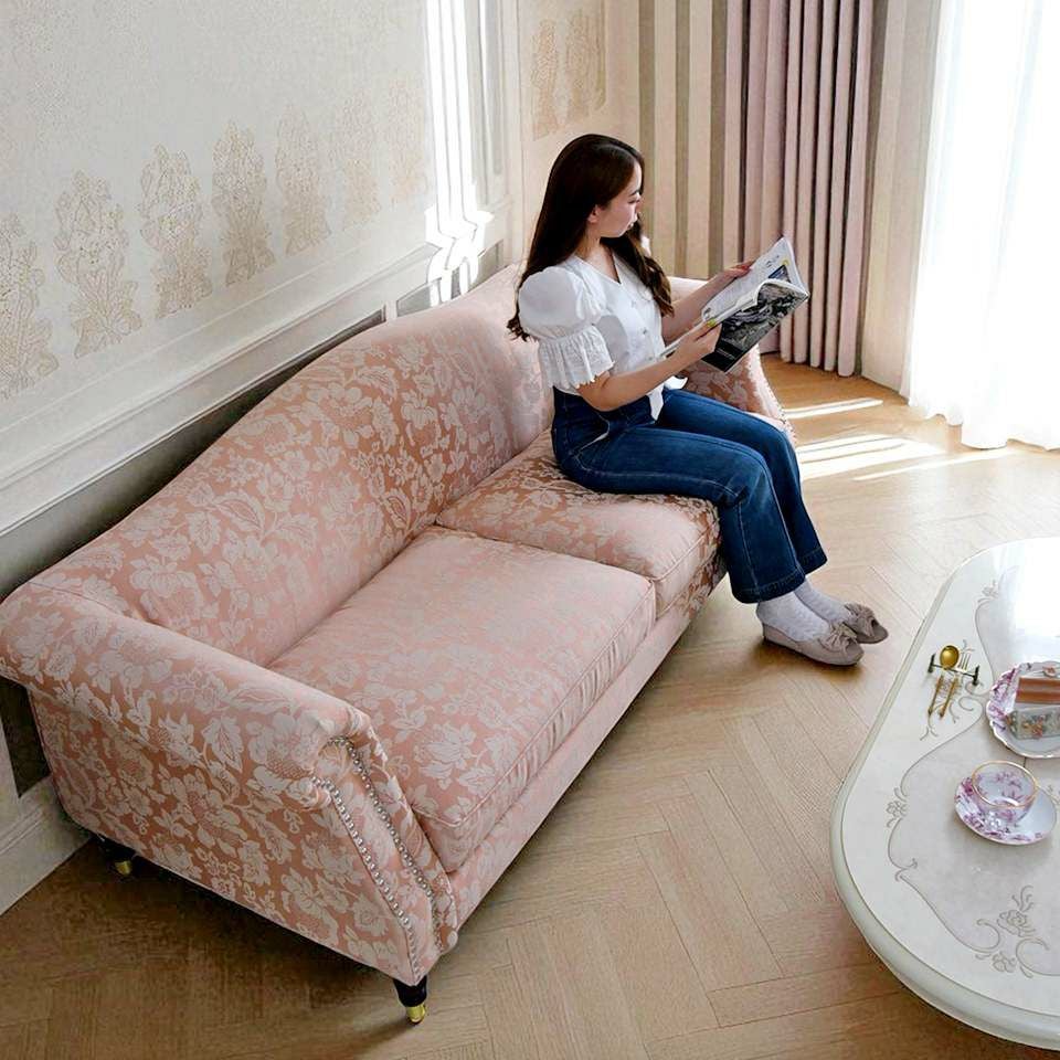 ヨーロピアン クラシック 姫系 ロココ調 3人掛けソファ 3Pソファ 画像5