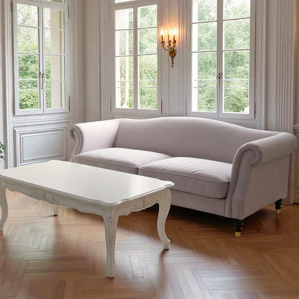 ヨーロピアン クラシック ロココ調 3人掛けソファ 3Pソファ ベルベット 画像18