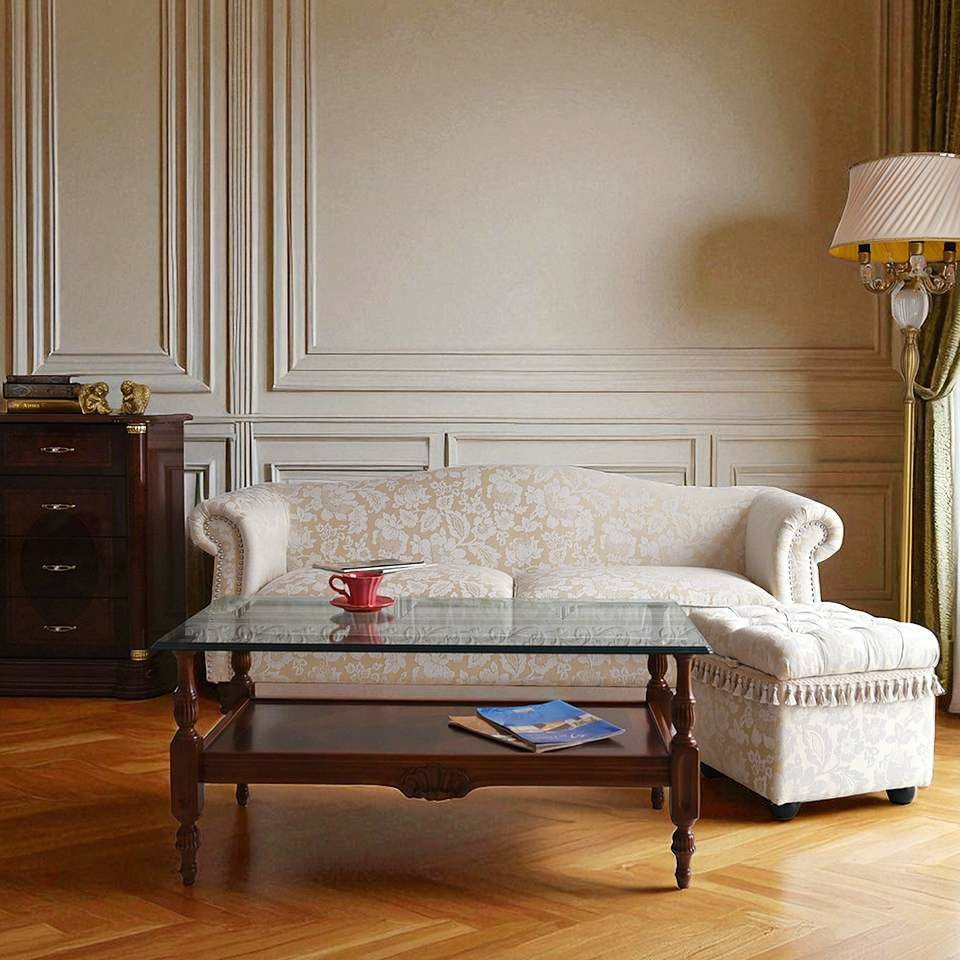 ヨーロピアン アンティーク調 収納付き スツール 画像3