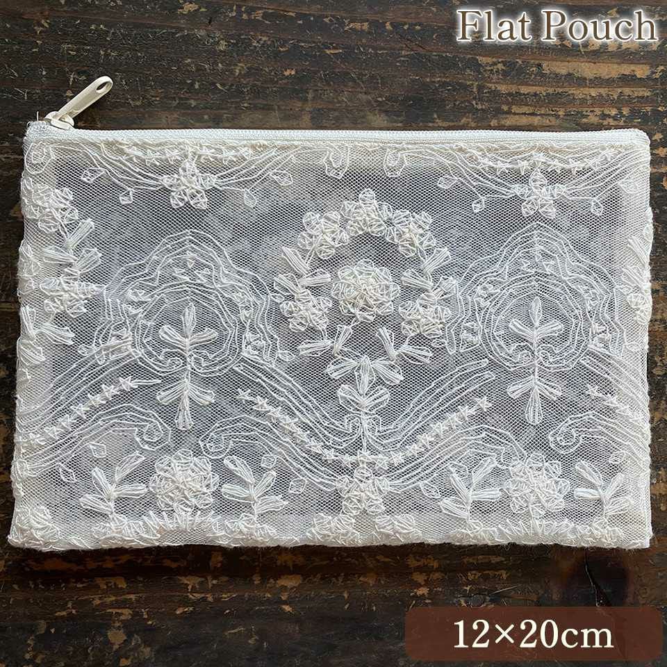 ビニールフラットポーチ ポーチ 化粧ポーチ 旅行用 レース 画像1サムネイル