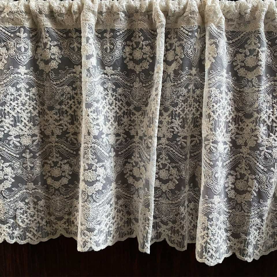 カフェカーテン カーテン 窓用 小窓 目隠し レース 画像3