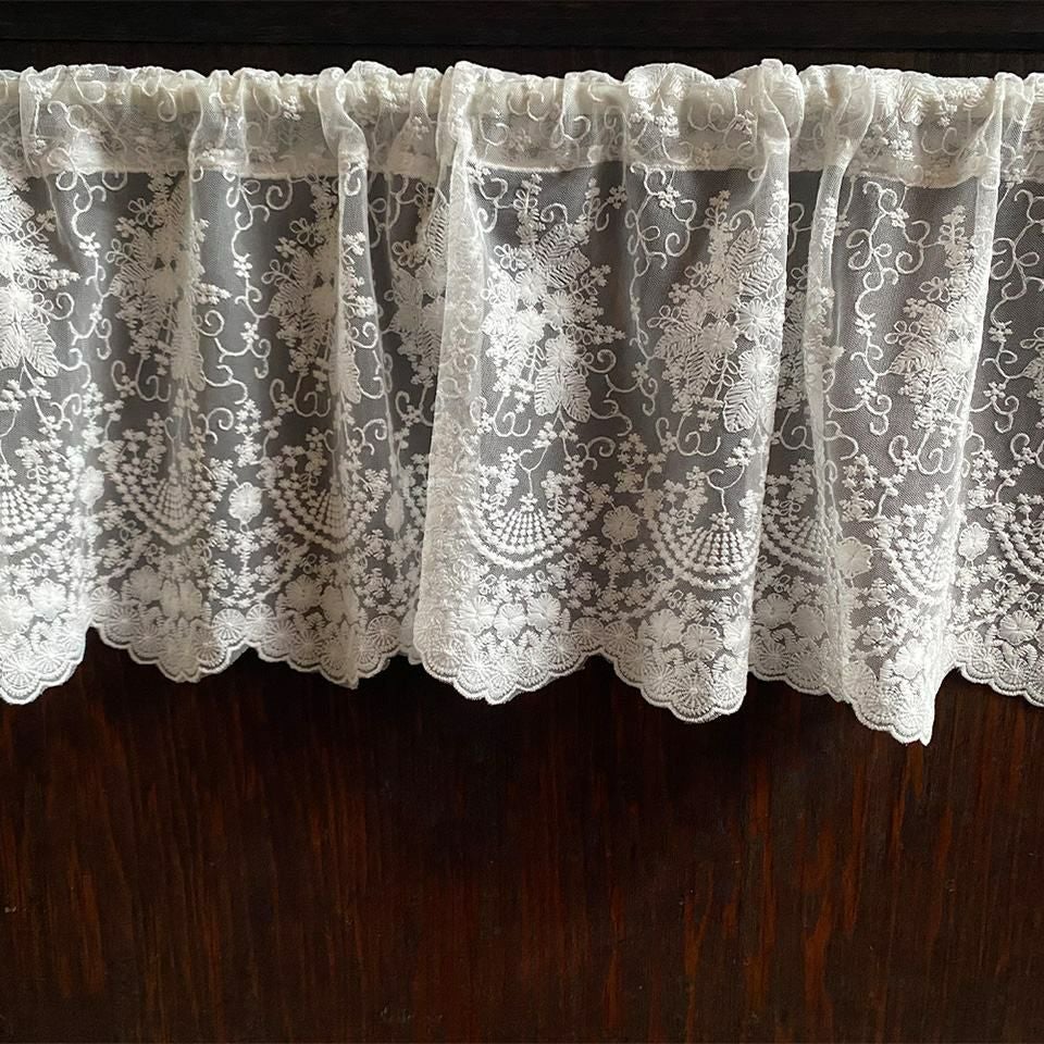 カフェカーテン カーテン 窓用 小窓 目隠し レース 画像4