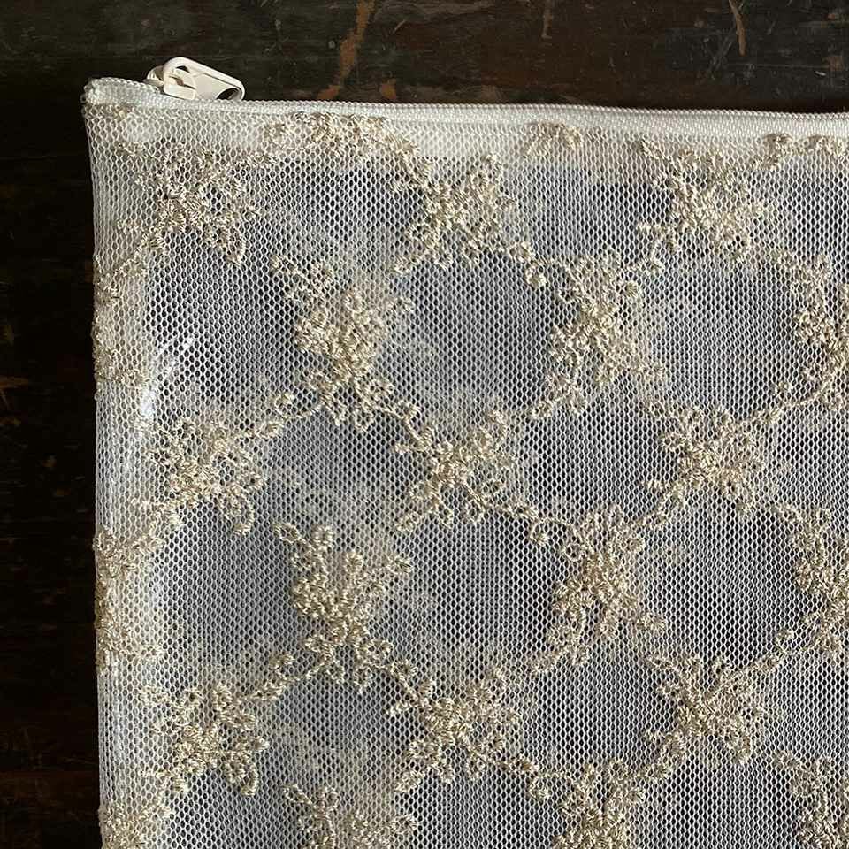 ビニールフラットポーチ ポーチ 化粧ポーチ 旅行用 レース 画像2